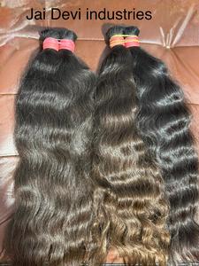 Meilleure vente en gros de cheveux humains non traités à double trame Paquets indiens ondulés et birmans bouclés Fourniture de couleur naturelle de qualité vierge - Product Image 2