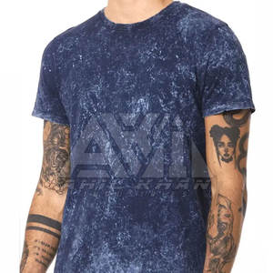 T-shirts personnalisés pour hommes grande taille en polyester/coton délavé à l'acide, séchage rapide, respirants, logo personnalisé, haute qualité, vente en gros - Product Image 3