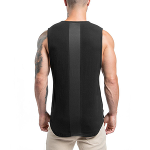 Camiseta Deportiva sin Mangas, Talla Grande, para Gimnasio, Chaleco Deportivo Sólido para Hombre - Product Image 4