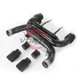 Système d'échappement Catback Valvetronic en acier inoxydable pour McLaren 720, noir, à flux direct avec section avant - Product Image 2