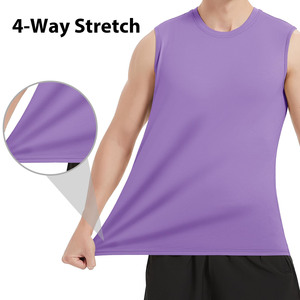 Débardeurs de sport personnalisés Débardeurs et débardeurs de fitness pour hommes Débardeurs vierges sans manches en tricot pour le sport - Product Image 3