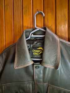 Veste matelassée en cuir de vache pour homme, écologique, sur mesure, qualité supérieure, doublure en polyester, couches Luxel, fermeture éclair - Product Image 6