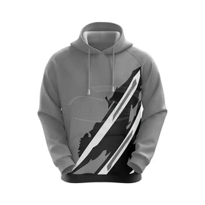 Sudaderas con capucha informales de invierno para exteriores de algodón 100% de la mejor calidad, cuello con capucha de patrón sólido con diseño impreso en 3D personalizado, teñido liso - Product Image 5