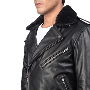 Chaqueta de cuero popular para hombre Temporada de invierno de cuero genuino con chaqueta de posición de logotipo frontal para hombres 2026 - Product Image 2