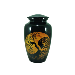 Urna de cremación azul directa de fábrica mejor clasificada, diseño personalizado, suministros funerarios de Metal para cenizas de adultos - Product Image 6