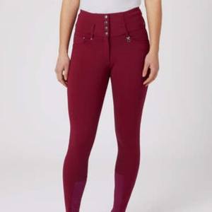 Pantalones de montar a caballo de cintura alta y ancha personalizados de la mejor calidad para mujer, ropa ecuestre, pantalones de montar de agarre completo, venta al por mayor - Product Image 1
