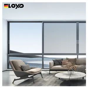 Модели слепых окон с двойным остеклением Eloyd, алюминиевые раздвижные стеклянные окна и двери