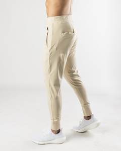 Pantalon de jogging de gymnastique pour hommes personnalisable pantalon de sport taille moyenne respirant avec devant plat avec logo personnalisé Service OEM - Product Image 2