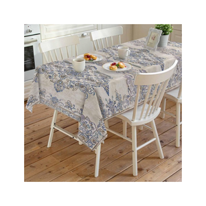 Luxury Cotton <b>Table</b> <b>Cloth</b> Dining <b>Table</b> Cover Custom Size Weight Eco Friendly Sustainable Indian Manufacturer OEM ODM Available - Product Image 1