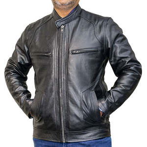 Chaqueta de Motociclista de Cuero para Hombre, Ligera, de Alta Calidad, Diseño Personalizado, Resistente al Viento, Ropa Deportiva, Talla Grande, Chaqueta de Exterior - Product Image 1