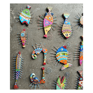 L'artisanat en bois personnalisé professionnel est un poisson en bois pour les enfants à jouer et à éduquer - Product Image 2