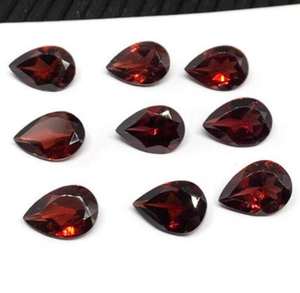 Granate Natural corte brillante granate rojo piedras preciosas sueltas lote enero piedra natal para la fabricación de joyas forma ovalada disponible precio bajo - Product Image 3