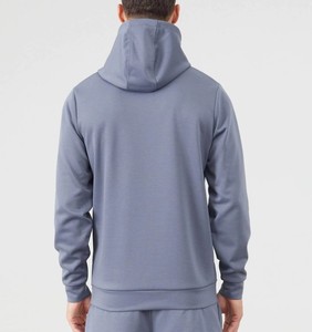 Conjunto de Sudadera con Capucha y Pantalones Deportivos Personalizados para Hombre, 100% Algodón, Diseño Sólido, Transpirable, Ligero, de Secado Rápido, Estilo Urbano - Product Image 3