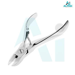 Nipper de uñas de Grado Profesional, Diseño de resorte doble de calidad, corte suave, acero inoxidable de doble acción para uso doméstico - Product Image 1