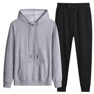 Survêtement Fabricant Contraste Couleur Hoodies Coupe-Vent Jogging Costumes survêtement pour hommes avec personnalisation - Product Image 4