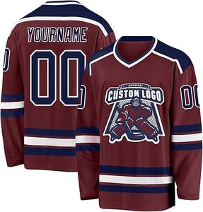 El uniforme de hockey sobre hielo con logotipo personalizado más popular para adultos Juego de tallas grandes Servicio OEM disponible - Product Image 1