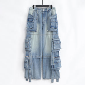 กางเกงขากว้างขนาดกลางสำหรับผู้ชายกางเกงขาบานเป็นมิตรกับสิ่งแวดล้อม - Product Image 1