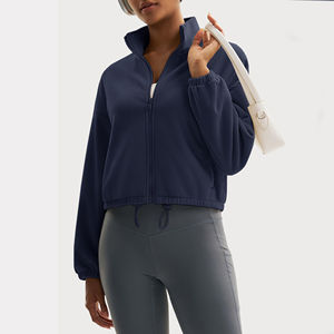 Chaqueta Deportiva con Cierre, Transpirable, para Mujer, Chaquetas y Abrigos Deportivos, Diseño Personalizado, Chaquetas de Yoga Ajustadas, Precio al por Mayor - Product Image 5