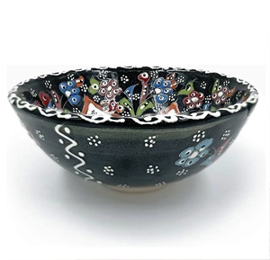Blue Ceramic <b>Handmade</b> Serving Bowl Plates With Customization Glossy Finished <b>Handmade</b> Kitchenware & Dinnerware - Product Image 3