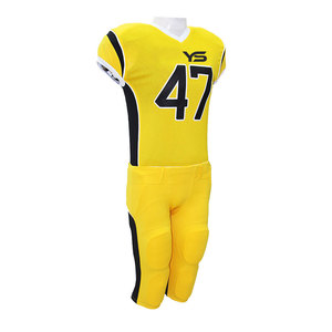 Unisex High Quality Breathable American <b>Football</b> Uniform Set Custom Design Sports Suit Men Plain Number Sublimation - Product Image 1