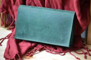 Cartera larga de cuero suave Vintage para hombre personalizada de alta calidad, tipo de cierre abierto, monedero para jóvenes, tanto para hombres como para mujeres - Product Image 5