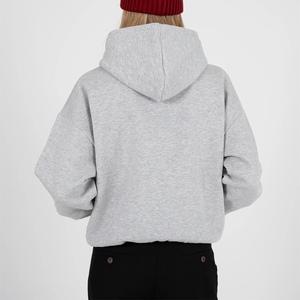 Sudadera con Capucha de Invierno para Mujer, de Alta Calidad, Personalizada, 100% Algodón, Tejido de Punto, Felpa, Holgada, Transpirable, Manga Larga, con Cremallera y Bolsillo - Product Image 3