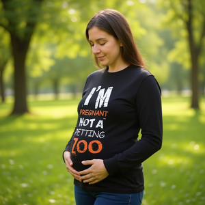 T-shirt Premaman a Maniche Lunghe con Design Zoo Animale - Categoria Promozionale - Product Image 2