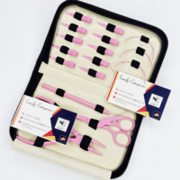 Beste prijs op maat gemaakte logo roze poederkleurige coatingkit slimme metalen haarverlengingsset van hoge kwaliteit voor regelmatig gebruik haarverzorgingsgereedschap