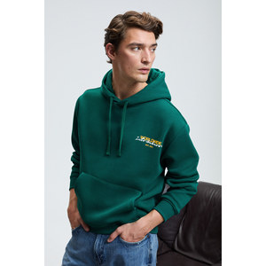 Sweat-shirt à capuche pour homme GRIMELANGE PASCAL avec poche kangourou imprimée devant et derrière, coupe classique - Product Image 6