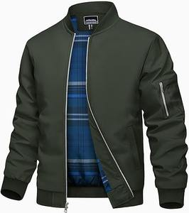 Vestes d'université légères pour hommes professionnels hiver manteaux rembourrés chauds diamant matelassé conception col montant vol Bomber Style - Product Image 1