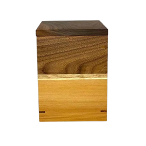 Vente en gros d'urne funéraire en bois naturel faite à la main pour adultes du Vietnam Grossiste le plus vendu - Product Image 4