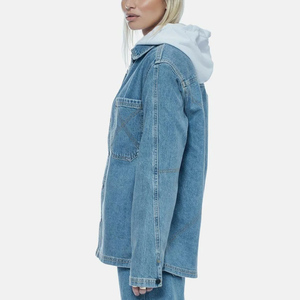 Luxury Women's Fashion Denim Jeans Jackets New Arrival Stylish Trendy Outerwear Casual Streetwear Cotton Denim Jean Jacket - Product Image 4