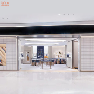 Tùy chỉnh cao cấp da đồ trang sức truy cập hàng hóa sang trọng cửa hàng đồ nội thất hiển thị trang sức Showcase thiết kế - Product Image 6