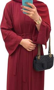 Nueva Abaya Tradicional Modesta para Mujer Musulmana, Vestido Largo hasta el Suelo, Manga Larga, Transpirable, Ligero, Ropa Exterior Árabe de Pakistán - Product Image 4