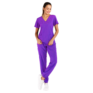 Conjuntos de uniformes de hospital personalizados para mujer, nuevo uniforme de enfermera médica, uniformes médicos cortos de poliéster Spandex para correr, uniformes de hospital - Product Image 4