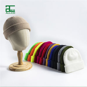 PromotionColors Fabricant de bonnets Logo personnalisé Broderie Unisexe Acrylique Tricot à revers Bonnet Chaud Hiver Bonnets en tricot Bonnet - Product Image 1