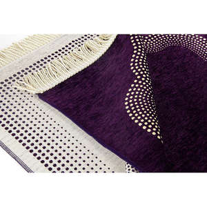 New Muslim Educational Modern <b>Foam</b> Polyester Non Slip Soft Feeling Portable Prayer Mat Islamic Rug <b>Cheap</b> Price - Product Image 2