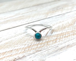 Anillo de Compromiso y Matrimonio con Piedra Turquesa, Joyería de Plata de Ley 925 para Mujer, Estilo Boho, Tendencia, Hecho a Mano, Regalo - Product Image 2