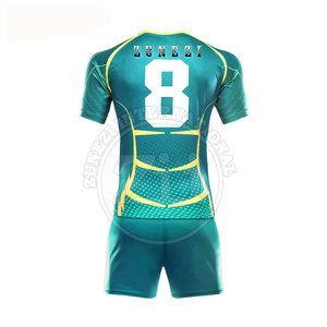 Conjuntos de Uniformes de Rugby de Secado Rápido y Transpirables, 100% Poliéster, Unisex, Ecológicos, Hechos en Pakistán - Product Image 2