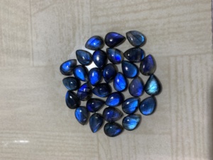 Alta calidad 13x18 cabujones de labradorita azul piedras preciosas sueltas todas las formas tamaños collar de labradorita azul en forma de pera Natural - Product Image 6