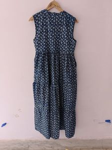 Exportador y Proveedor Mundial del Vestido Largo Más Vendido de la India, Estampado Floral en Bloques, Algodón Puro - Product Image 5