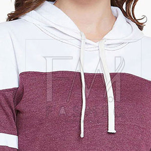 Jersey de algodón 100% para mujer de la mejor calidad, ropa de Yoga de invierno, Sudadera con capucha y sudadera personalizables con logotipo frontal - Product Image 4