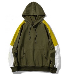 Sweat à capuche oversize 100 % coton pour homme, col montant, pull molletonné respirant, écologique, imprimé sport, teint uni - Product Image 6