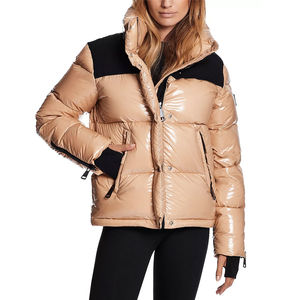 Pakistan Made Waterproof Breathable Women's Puffer Jackets for Winter Custom Reflective Piping with Zipper Closure Best Selling - Product Image 1