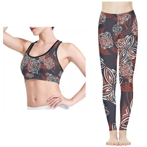Meilleur ensemble de yoga respirant personnalisé à fort impact par sublimation ensembles de yoga pour femmes sports salle de sport fitness - Product Image 3