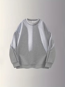 Suéter de Punto de Color Sólido Extra Grande Personalizado de Alta Calidad, Sudadera con Cuello Redondo, Sudadera con Capucha Cálida para Invierno, Unisex, Mejor Precio, Material de Algodón - Product Image 1