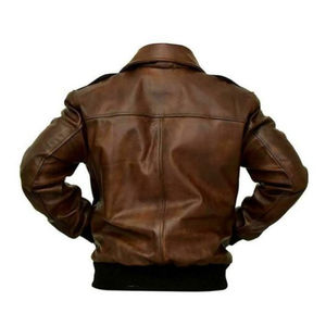Veste en cuir véritable pour hommes Veste en cuir véritable personnalisée avec broderie Cuir de vachette - Product Image 4