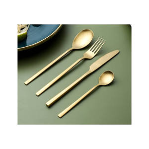 Handmade Brass Flatware Cutlery Set With <b>Lacquer</b> for Home Restaurant Classic Design Flatware Dinnerware Cutlery Set for Hotel - Product Image 5