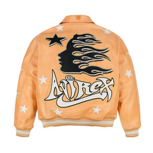 Logo personnalisé de haute qualité Fabriqué en cuir Hommes Avirex Vestes Meilleures Ventes Dernières Vestes en cuir personnalisées Unisexe - Product Image 2