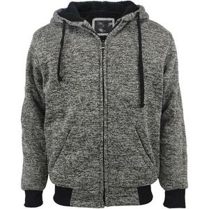 Sweat à capuche pour homme doublé en tricot imprimé sur mesure de haute qualité, en molleton de coton respirant, avec poche zippée longue, design tendance, vente en gros - Product Image 1